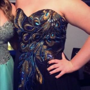 Black Peacock Dress
